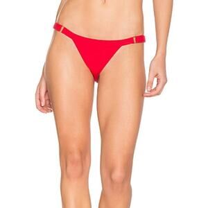 Revolve Beach Bunny Rib Tide Skimpy Bottom in Red, M